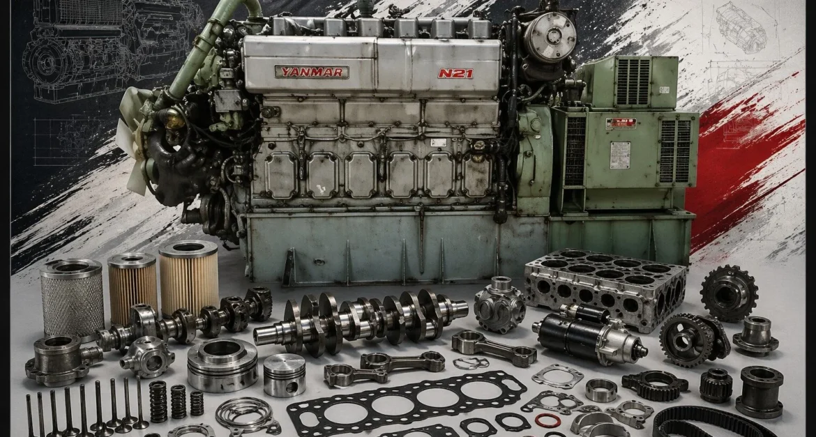 Complete Spare Parts List for the YANMAR N21 Engine