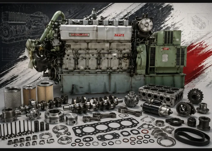 Complete Spare Parts List for the YANMAR N21 Engine