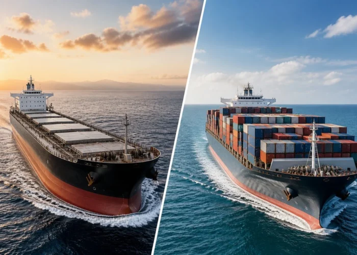 Difference Between Bulk Carrier and Container Ship