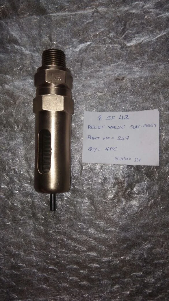Hamworthy SF42 Relief Valve Sub Assembly Part 227